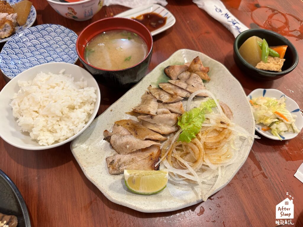 惠美壽亭｜豚ロース焼定食 燒烤豬里肌定食（280元）