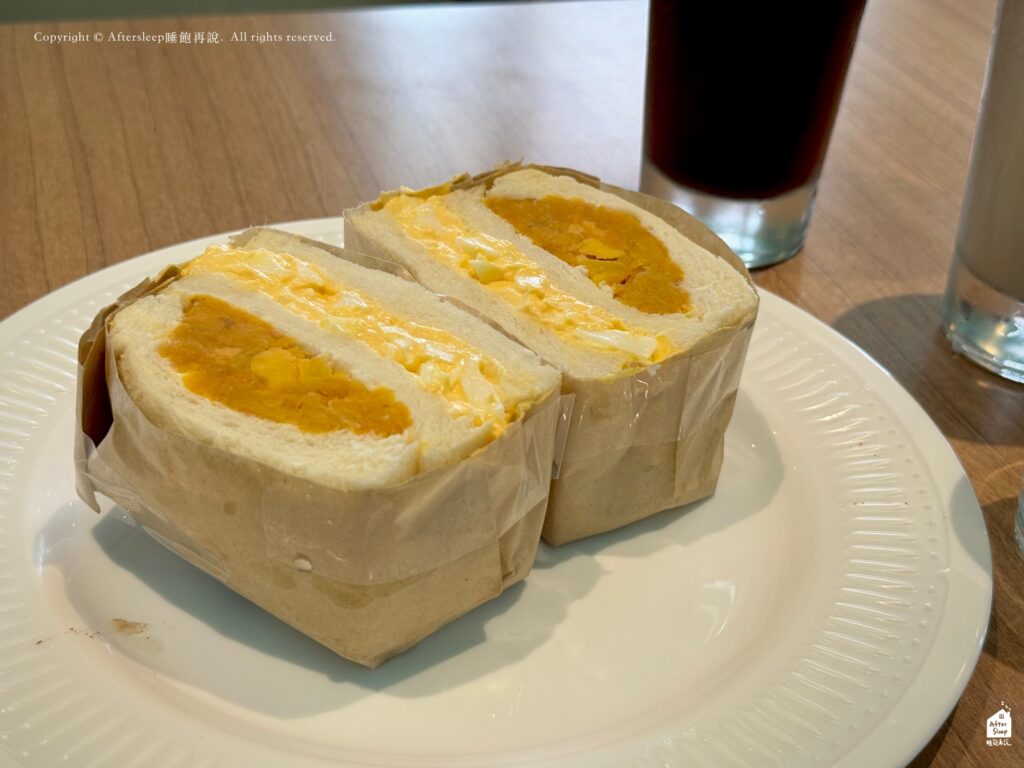 迷你小橘子早午餐｜蛋沙拉地瓜泥三明治